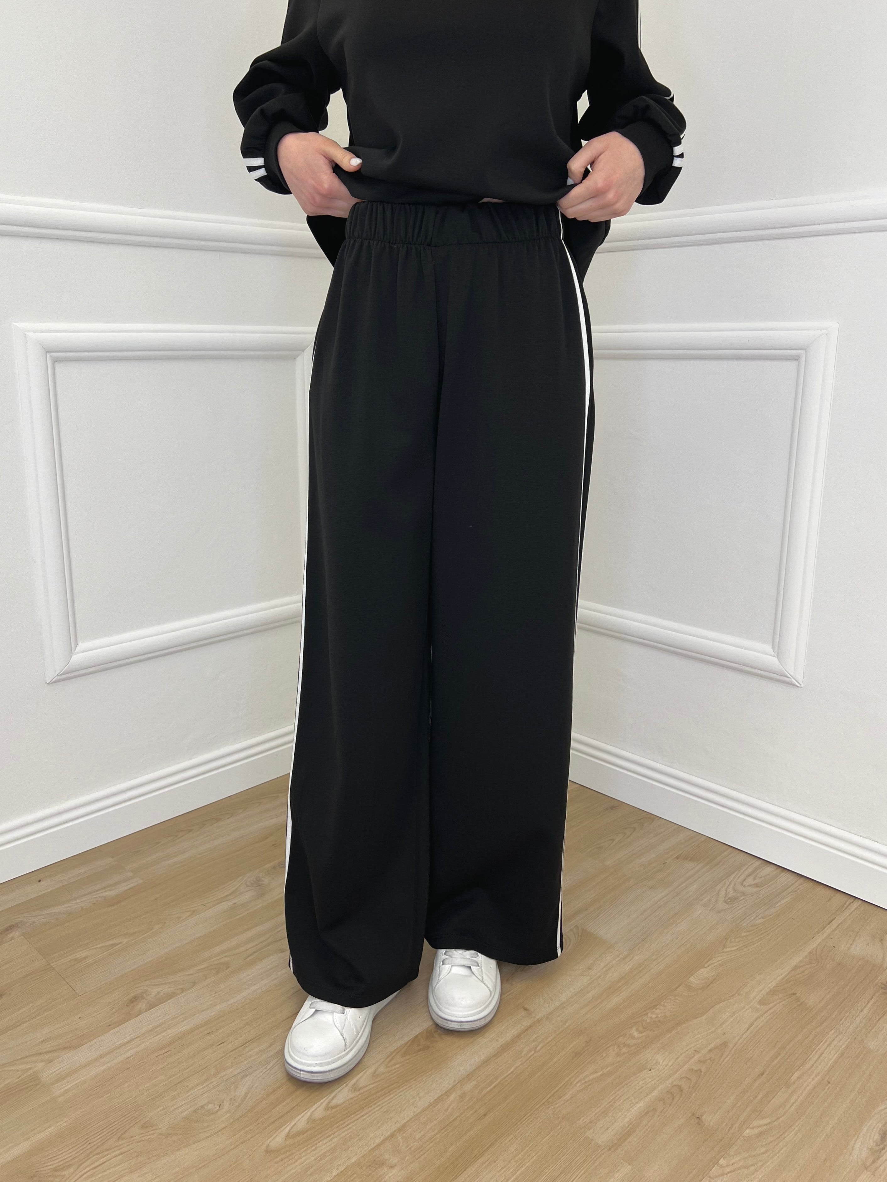 Tuta Bande Girocollo 88426 Nero