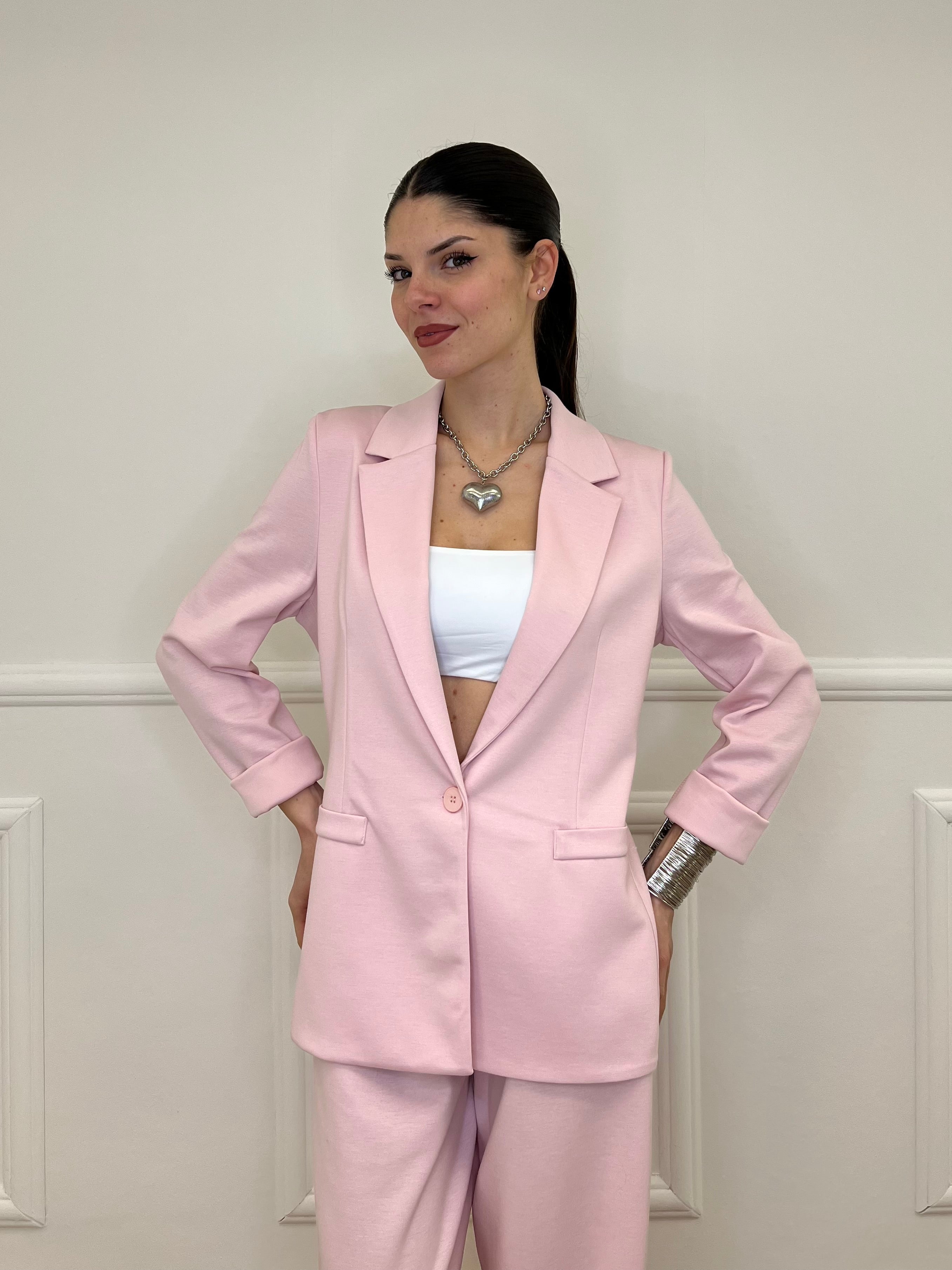 Blazer in Viscosa 27435 Rosa