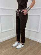 Pantalone Cotone Fusciacca 1508 Marrone