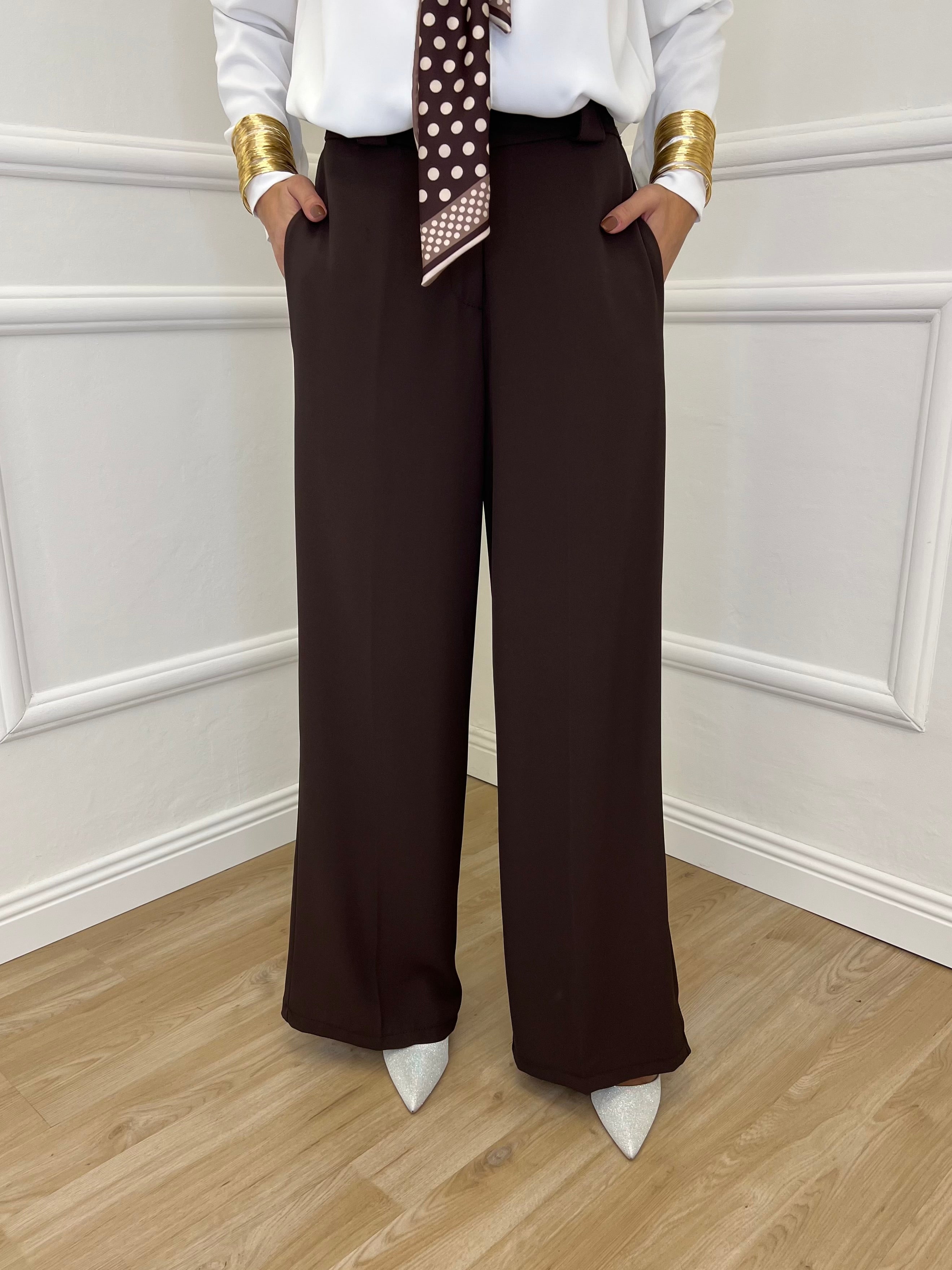 Pantalone Fluido 7229 Moro