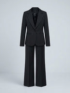 Tailleur Gessato Monopetto 83459 Nero
