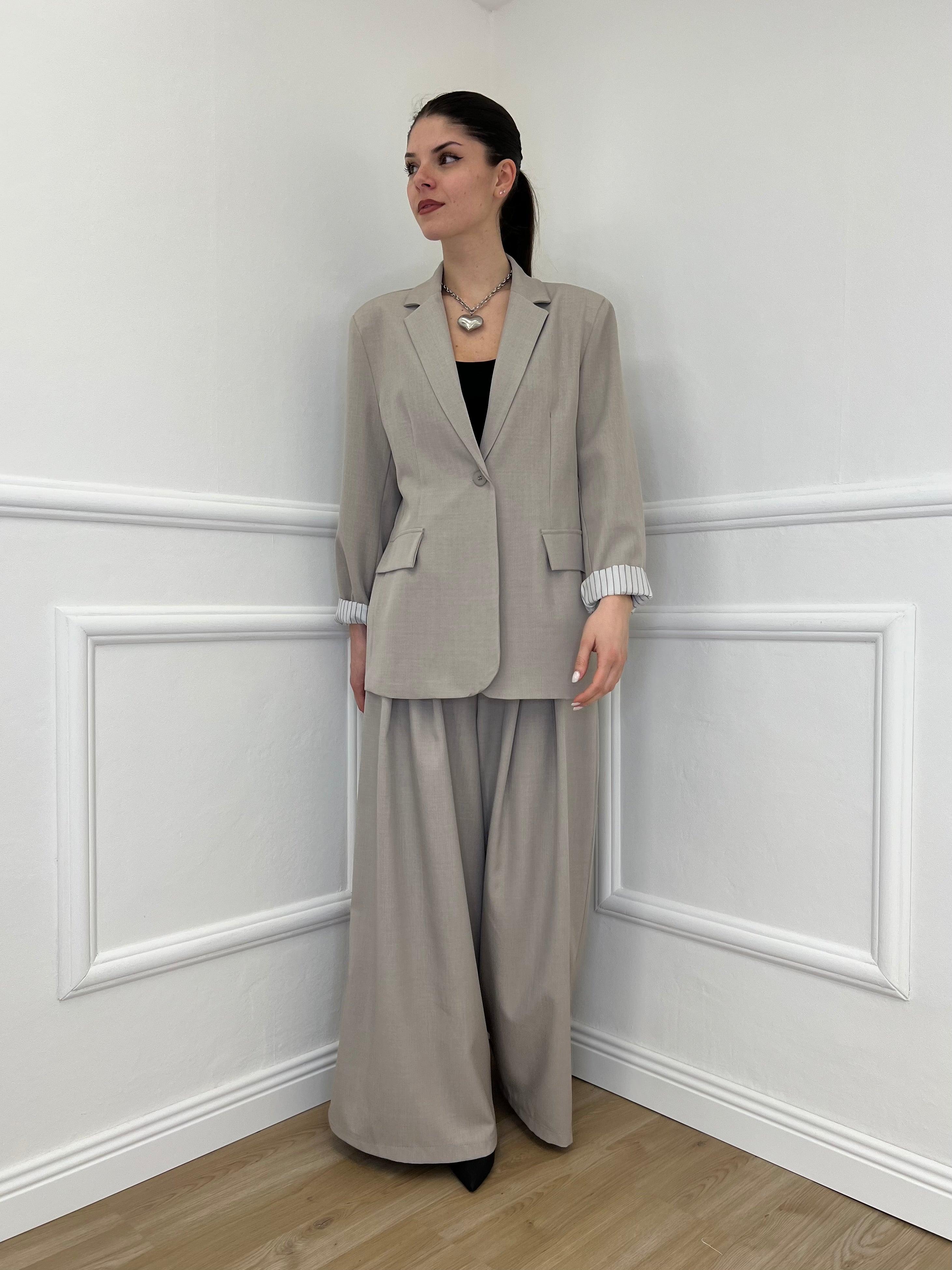 Pantalone a Palazzo 21509 Taupe