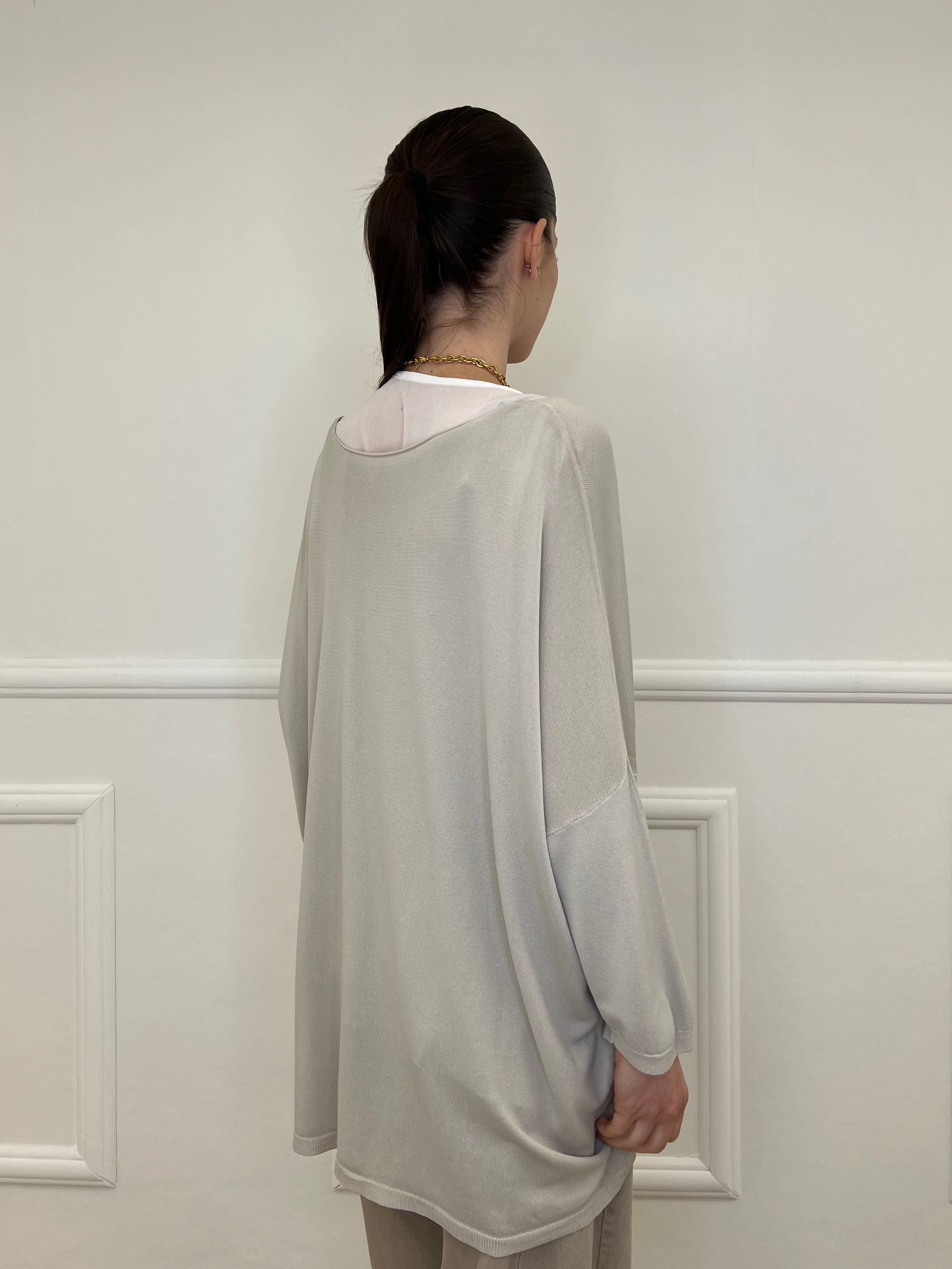 Twin Set Maxi Maglia e Canotta 53716 Ecru