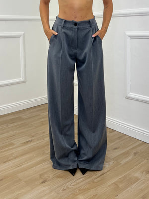 Pantalone Palazzo Gabardine 3715 Grigio