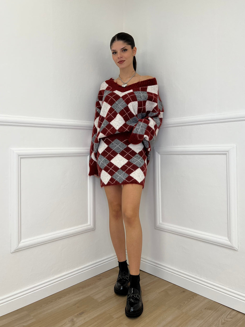 Completo Losanghe 2595 Burgundy