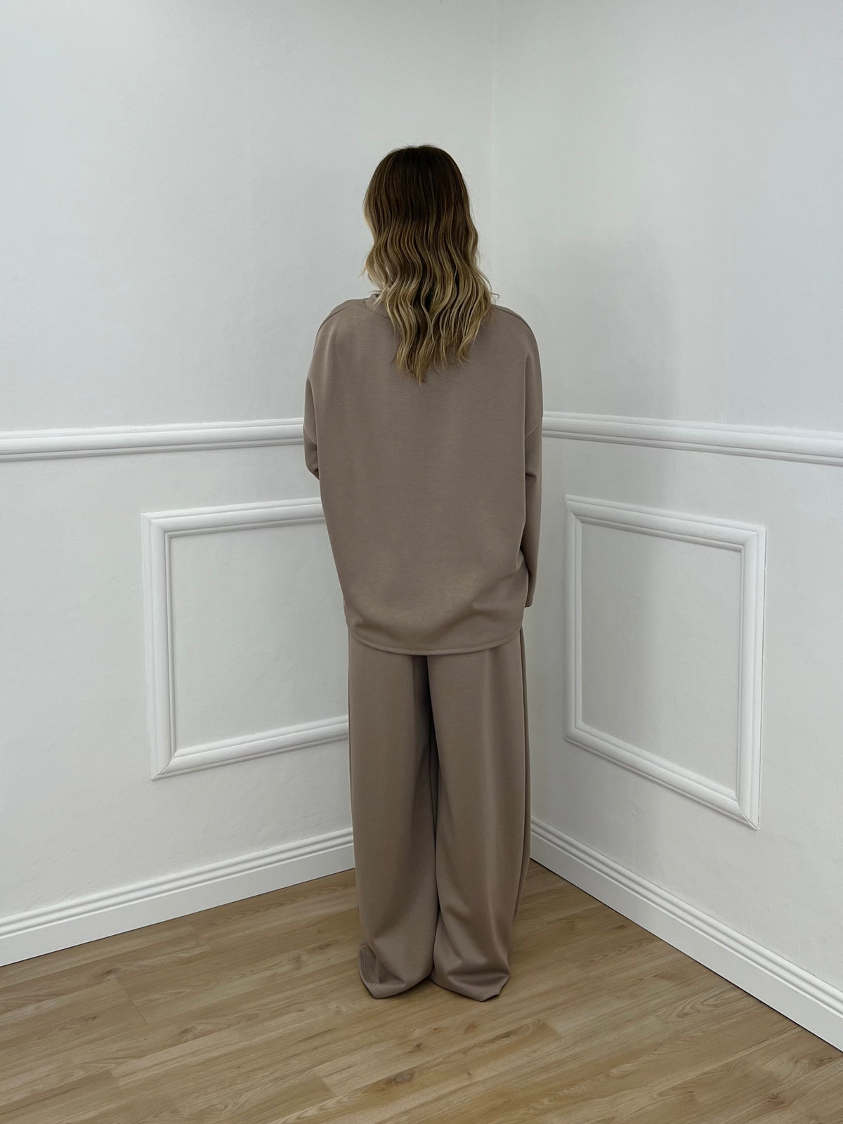Tuta Over in Viscosa 3277 Taupe