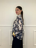 Camicia Tencel Fantasia 3189 Blu