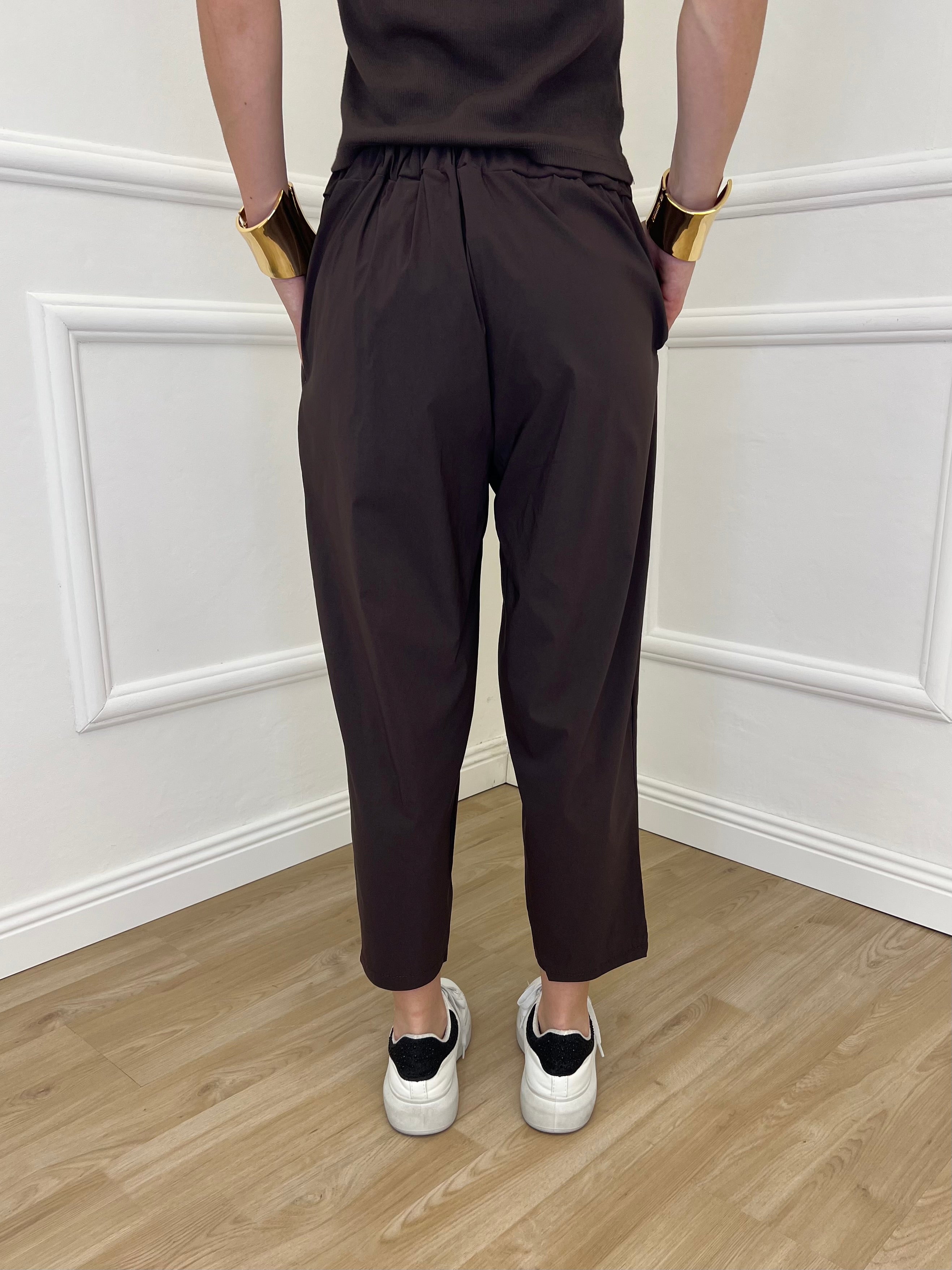 Pantalone Regular Bengalina 9230 Marrone