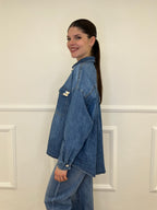 Camicia Denim Over Bottoni JC971