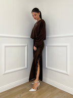 Felpa Crop 83625 Moro