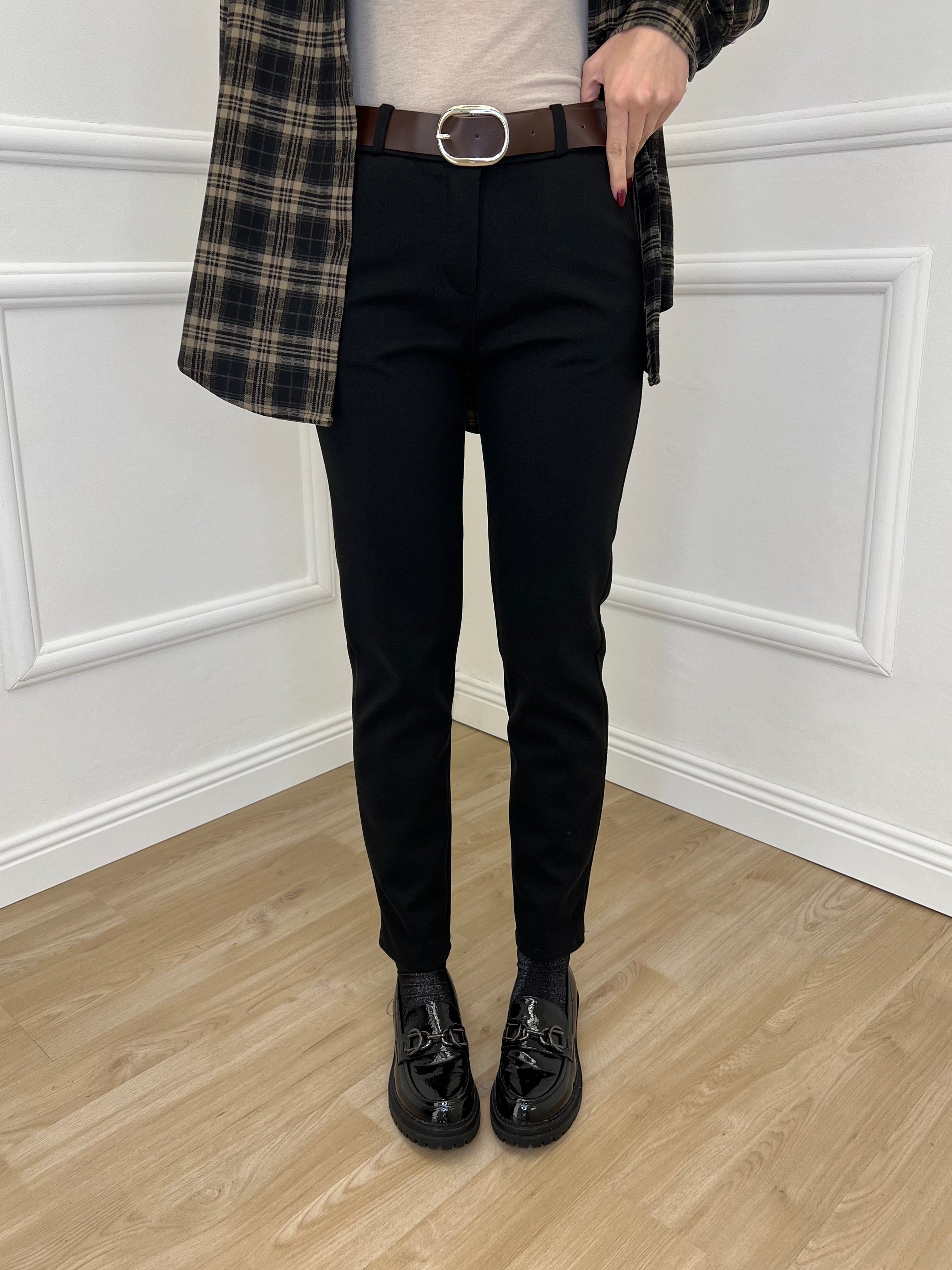 Pantalone Flanella 577 Nero