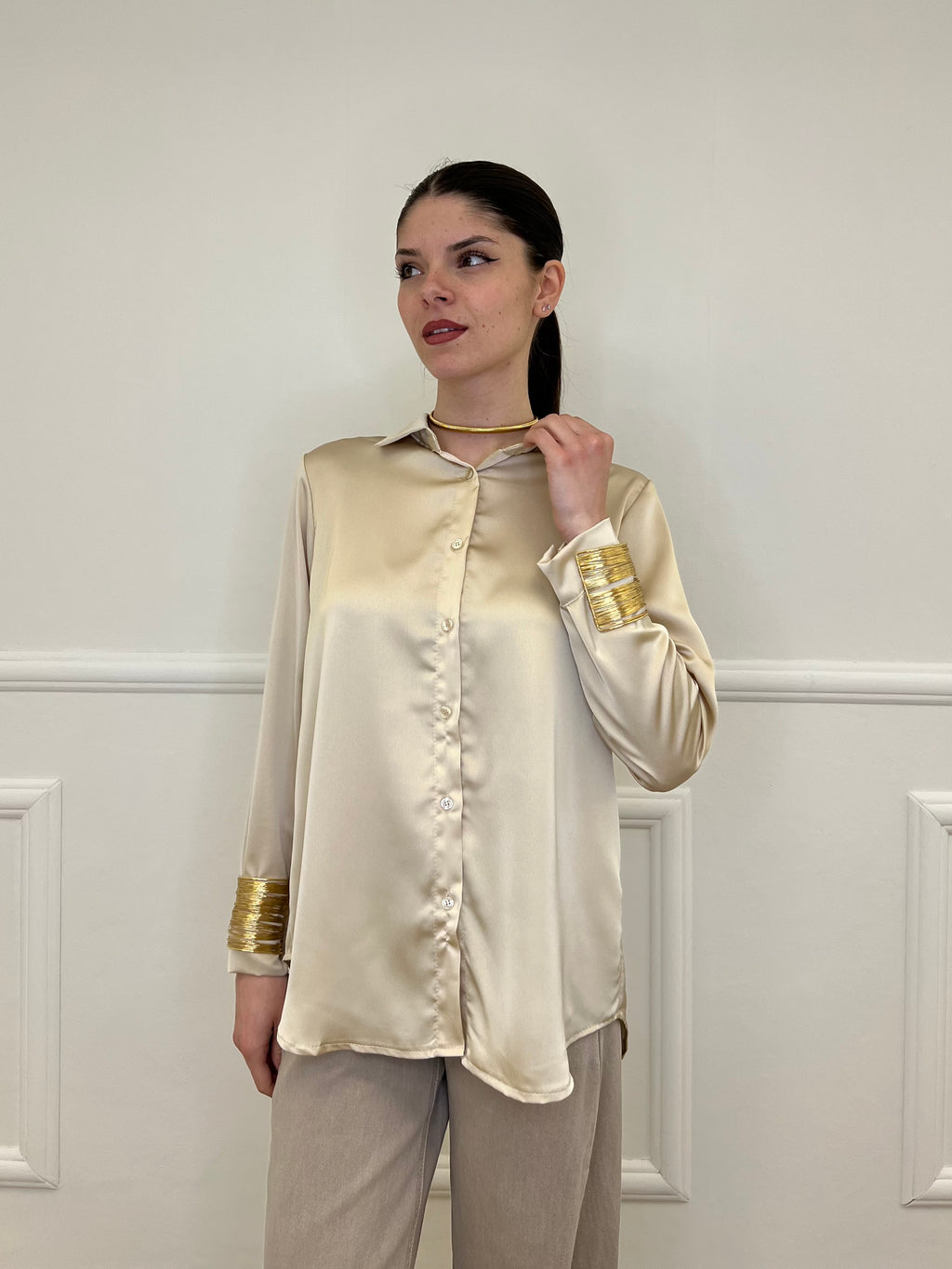 Camicia Satin 261081 Oro