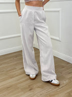 Pantalone Velluto a Coste 683 Panna