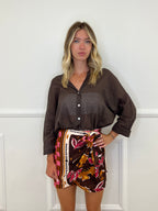 Camicia Over Soft 6040 Marrone