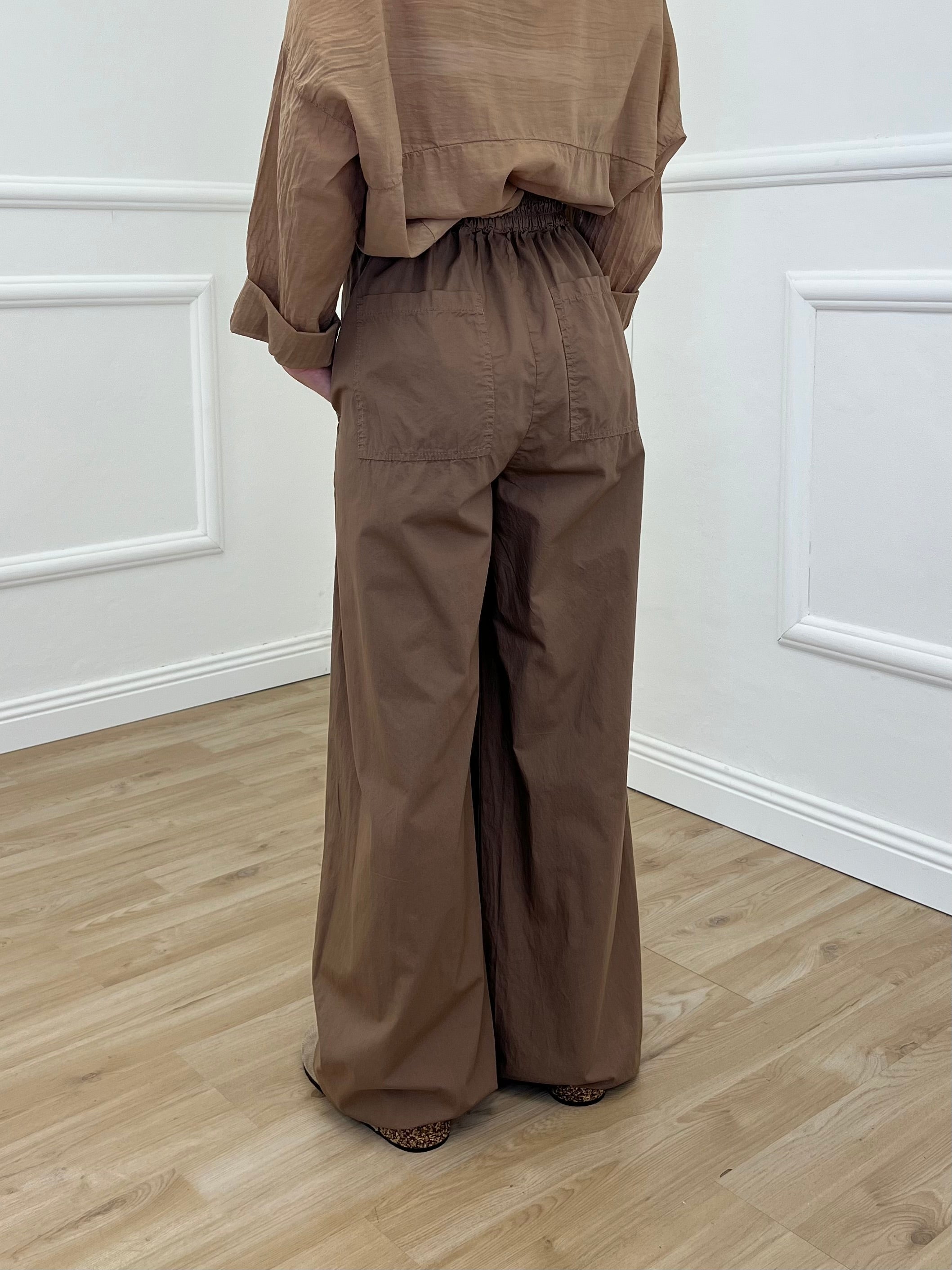 Pantalone a Palazzo Cotone 826121 Coccio