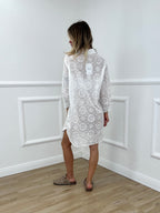 Maxi Camicia Sangallo 18004-1 Bianco