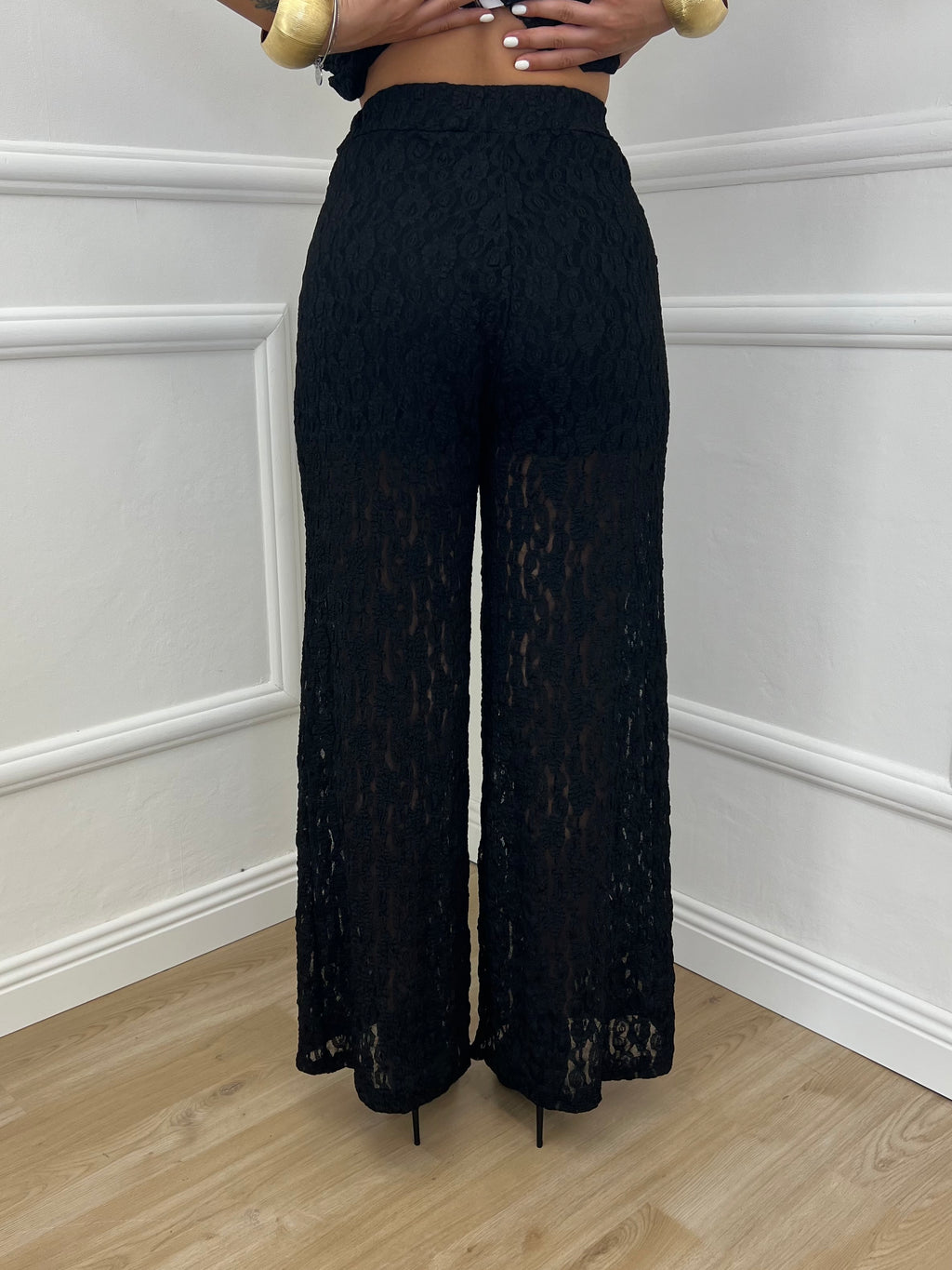 Completo In Pizzo Strop 21015 Nero