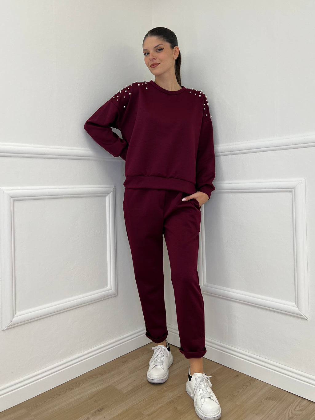 Pantalone Felpa 2252 Bordeaux - Bazar Abbigliamento