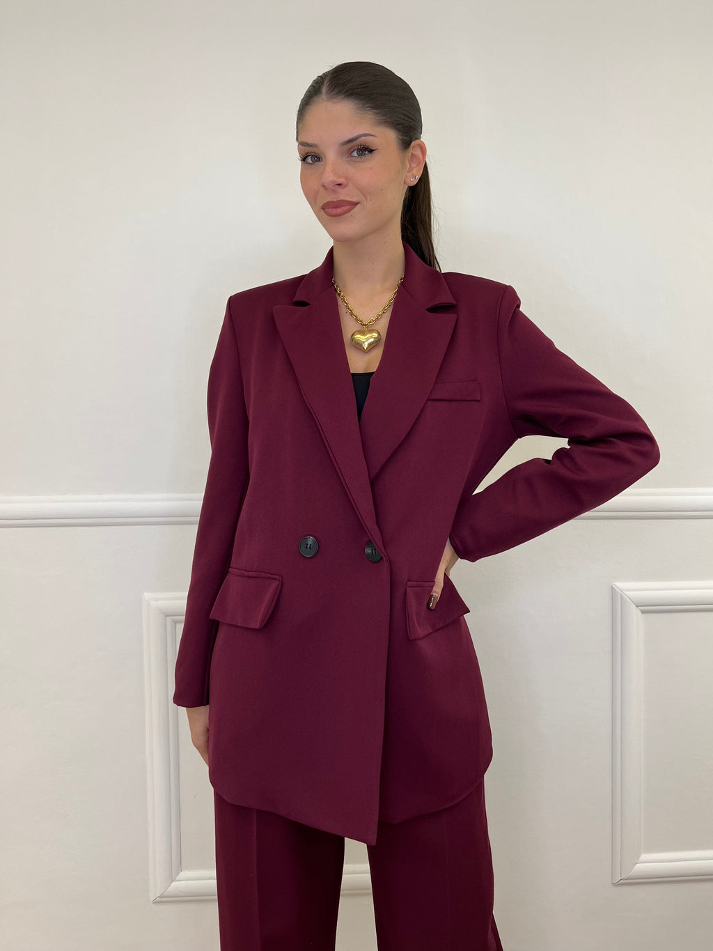 Tailleur Doppiopetto 2412 Burgundy