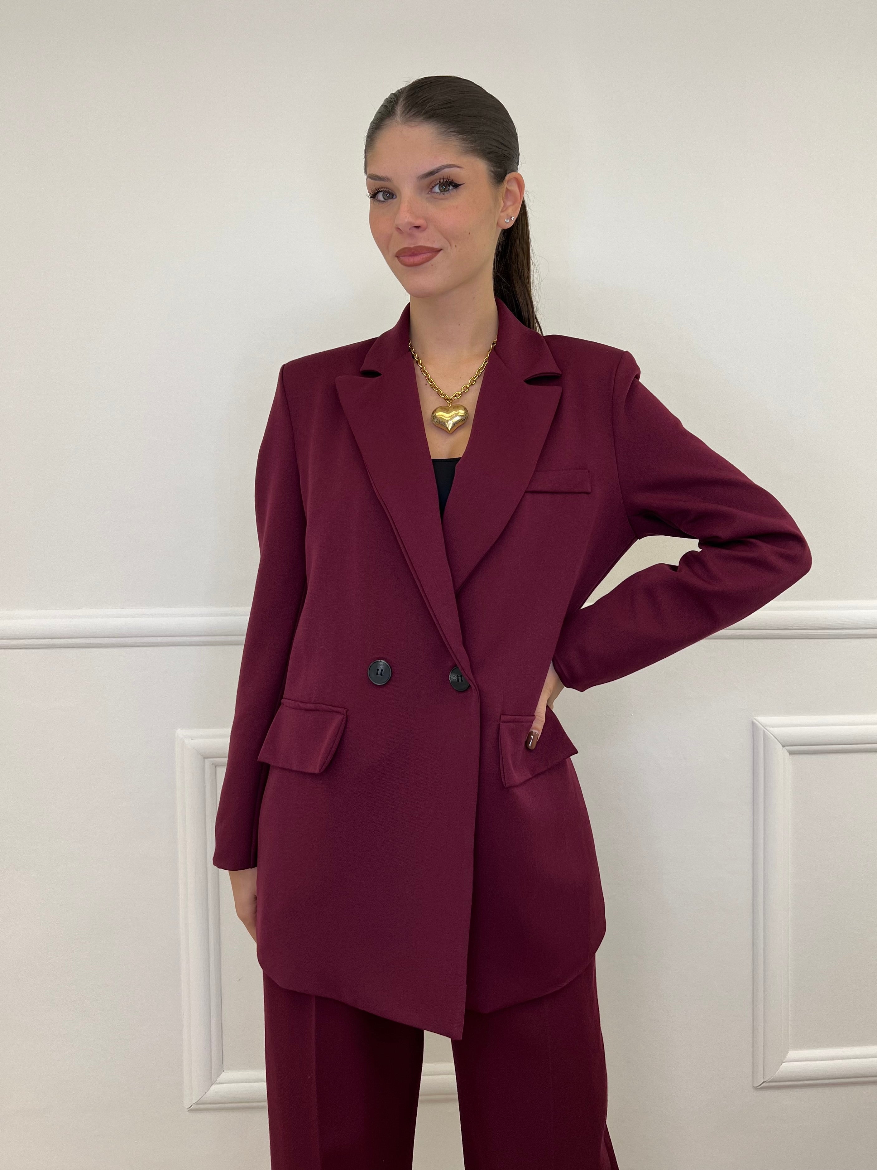 Tailleur Doppiopetto 2412 Burgundy