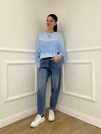 Jeans Mom Fit JC992 Azzurro