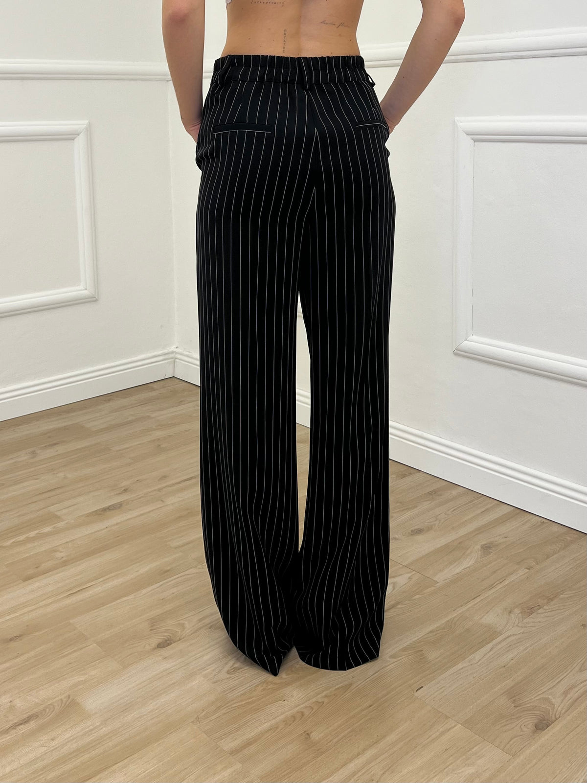 Tailleur Gessato Monopetto 83459 Nero