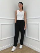 Pantalone Popeline 25088 Nero - Bazar Abbigliamento