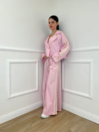 Pantalone Palazzo Bande 7809 Rosa