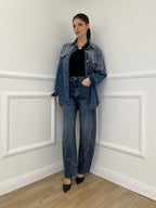 Jeans Ballon Strass 2355 Blu