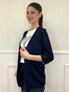 Cardigan Viscosa 9187 Blu - Bazar Abbigliamento