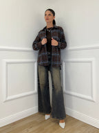 Camicia Madras A35 Marrone