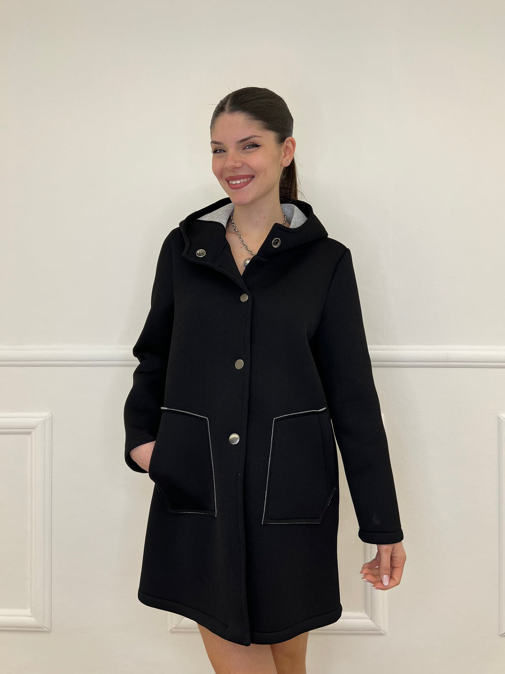 Cappotto Neoprene 1578 Nero