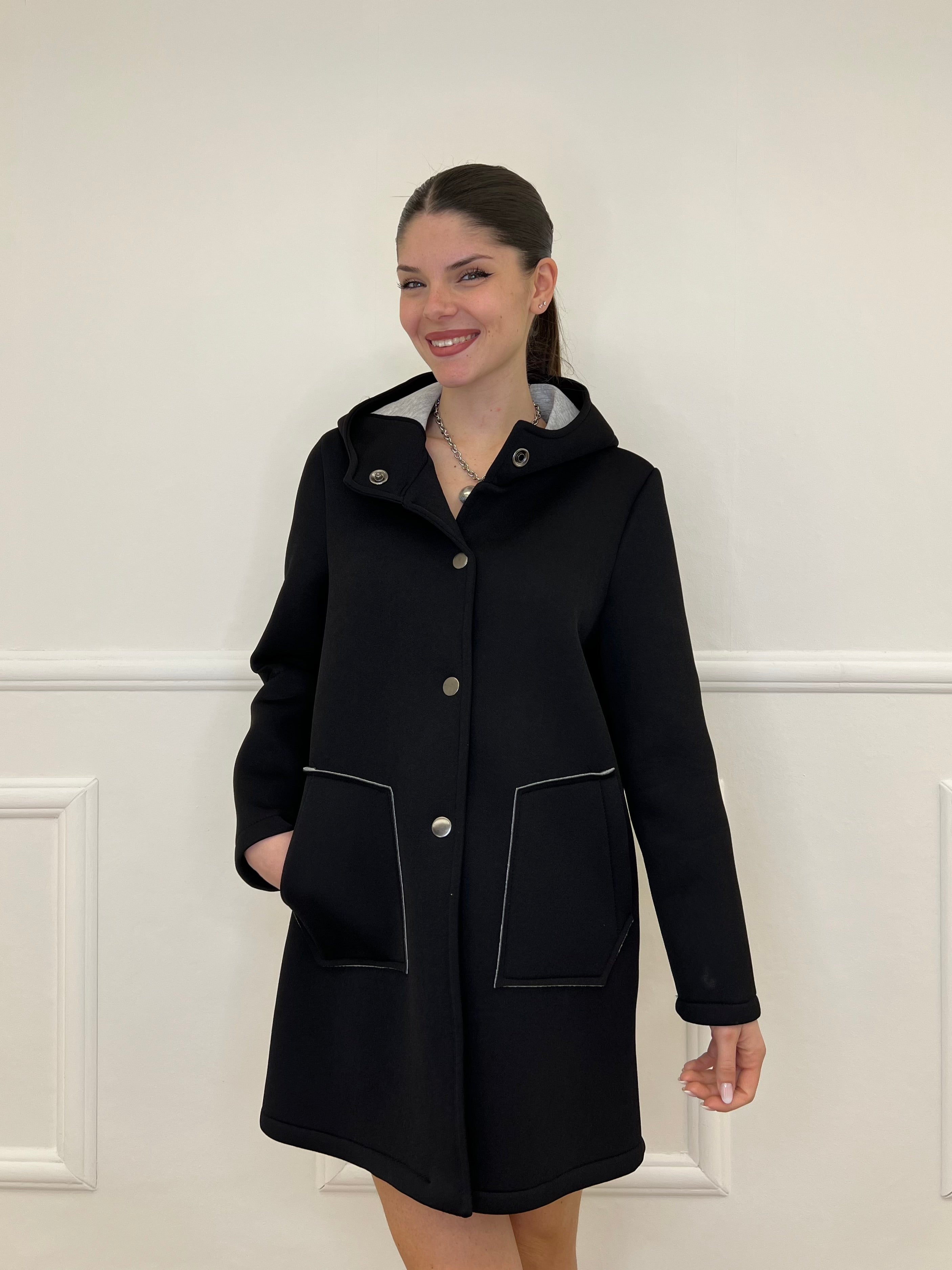 Cappotto Neoprene 1578 Nero