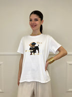 T-shirt Over Bassotto Foulard