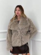 Pelliccia con Colletto 6033 Ecru