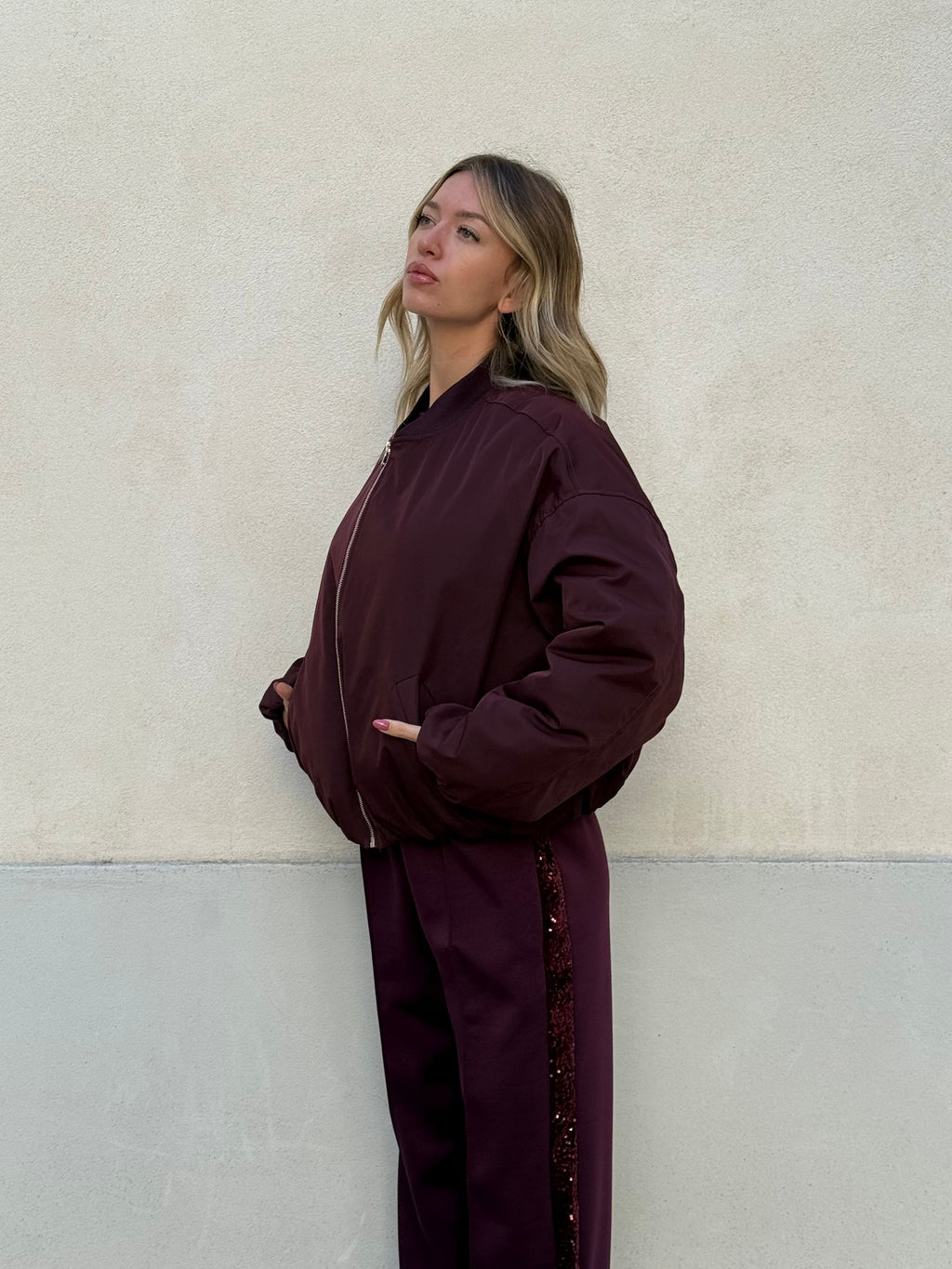 Bomber Interno Trapuntato 6313 Burgundy