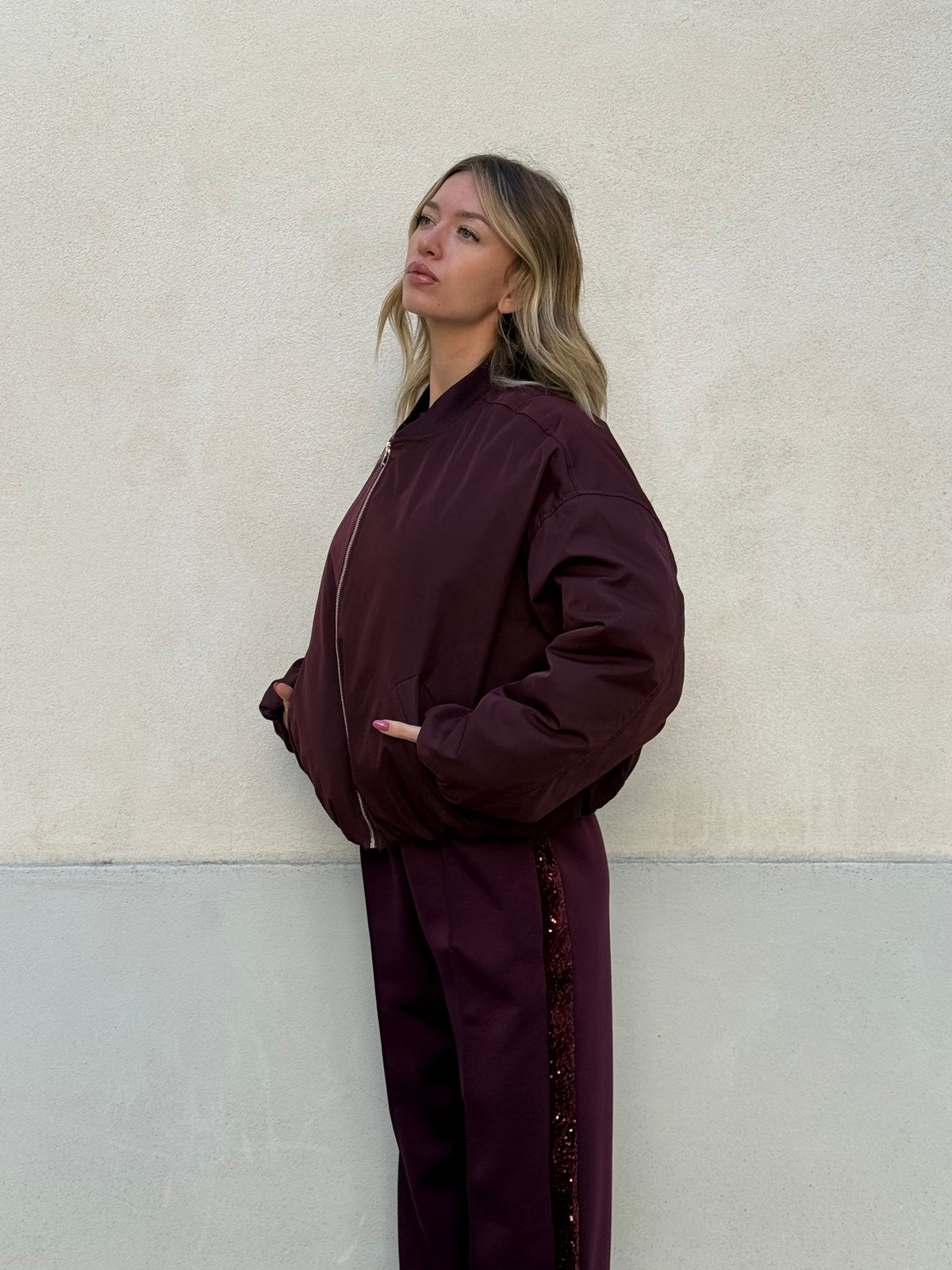 Bomber Interno Trapuntato 6313 Burgundy