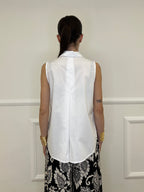 Camicia Smanicata Popeline 2808 Bianco