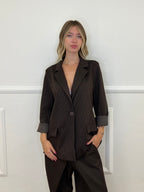 Giacca Gessata PM 5960 Marrone