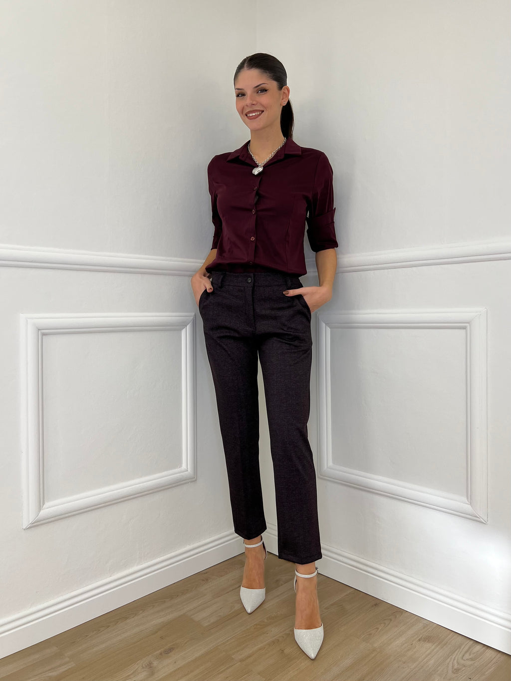 Pantalone Galles 5225 Burgundy