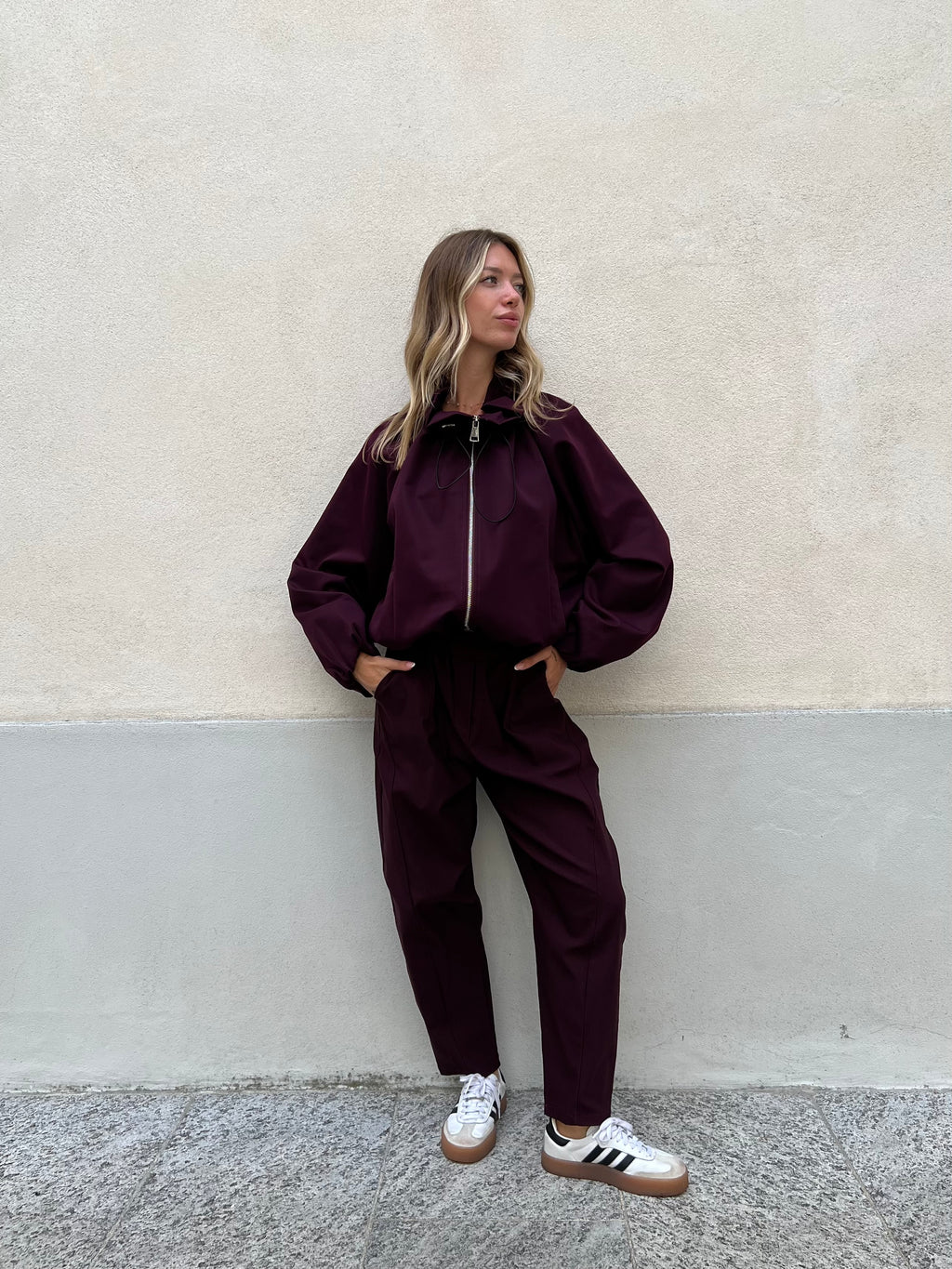 Giacca Bomber 11503 Burgundy