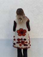 Poncho Gilet Suzani Doubleface 67041 Bordeaux
