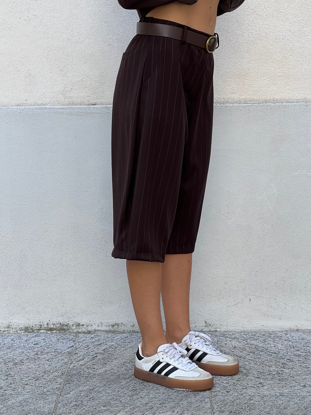Bermuda Gessato 5891 Marrone