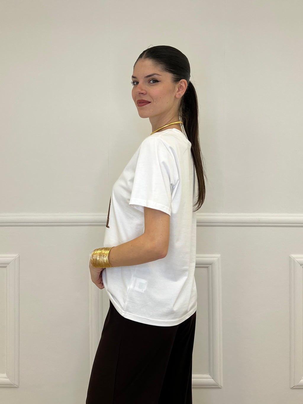 T-shirt Over Bassotto Animalier M26-05