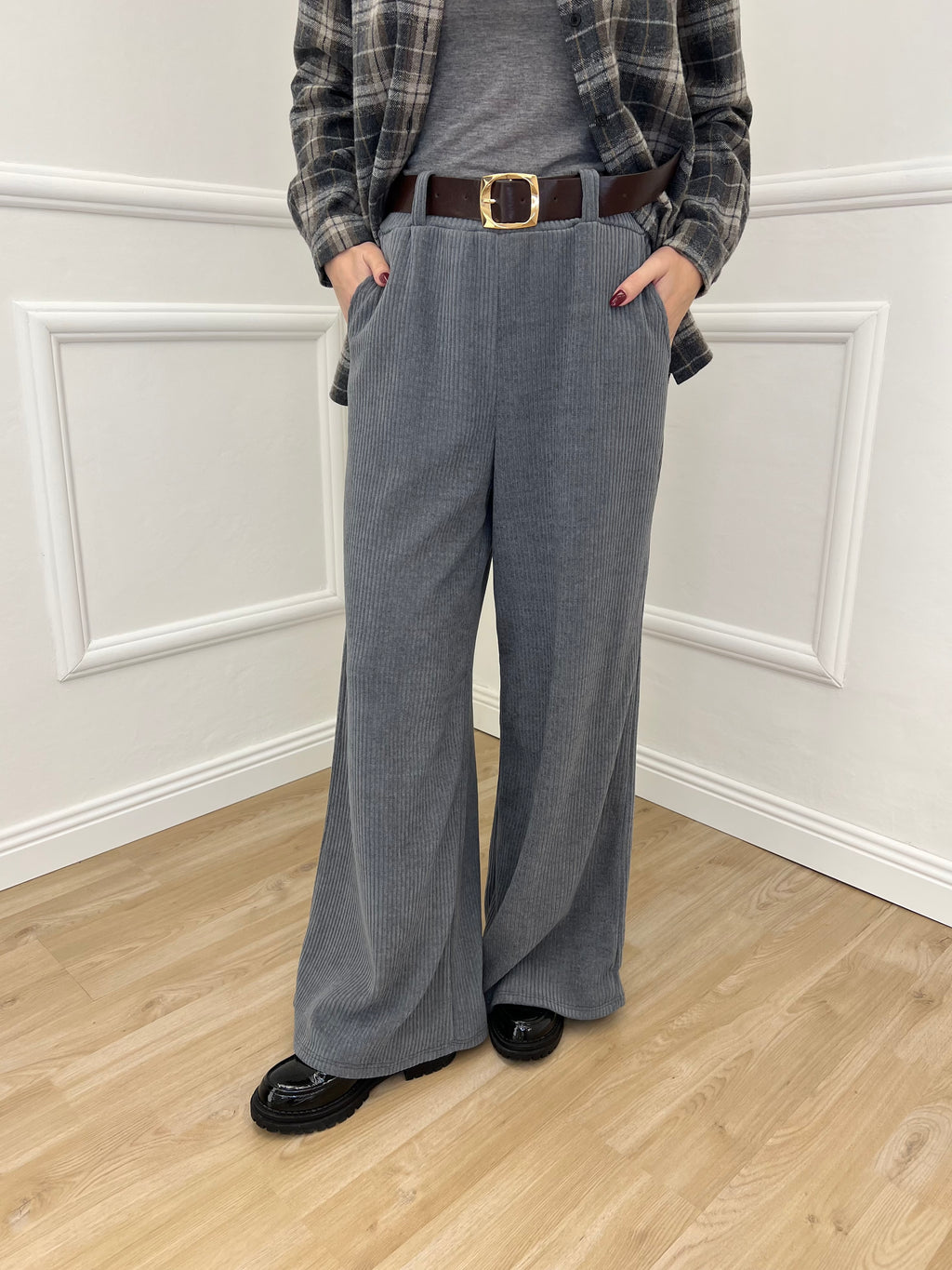 Pantalone Corduroy 6156 Grigio