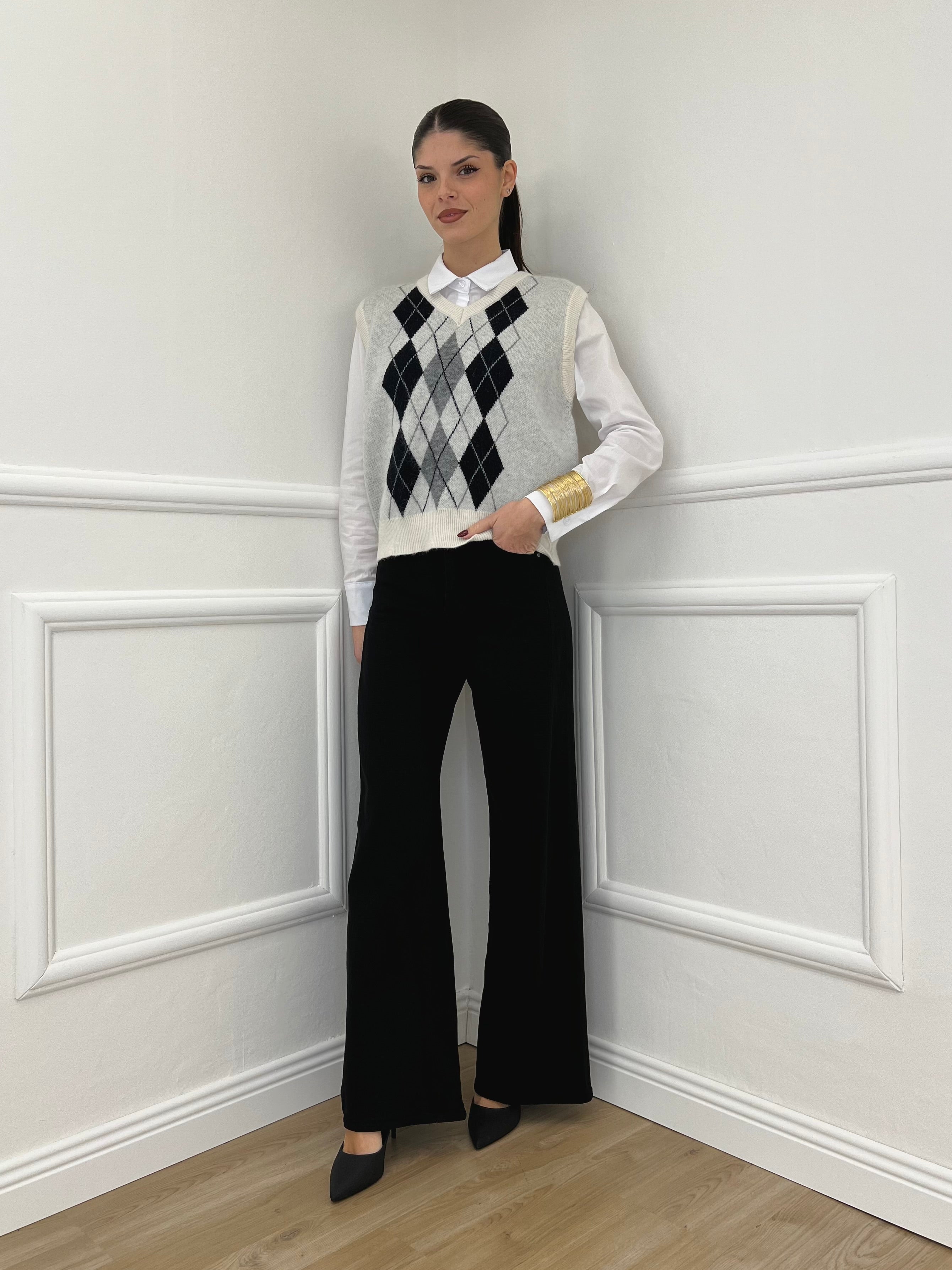 Gilet Losanghe 261711 Panna