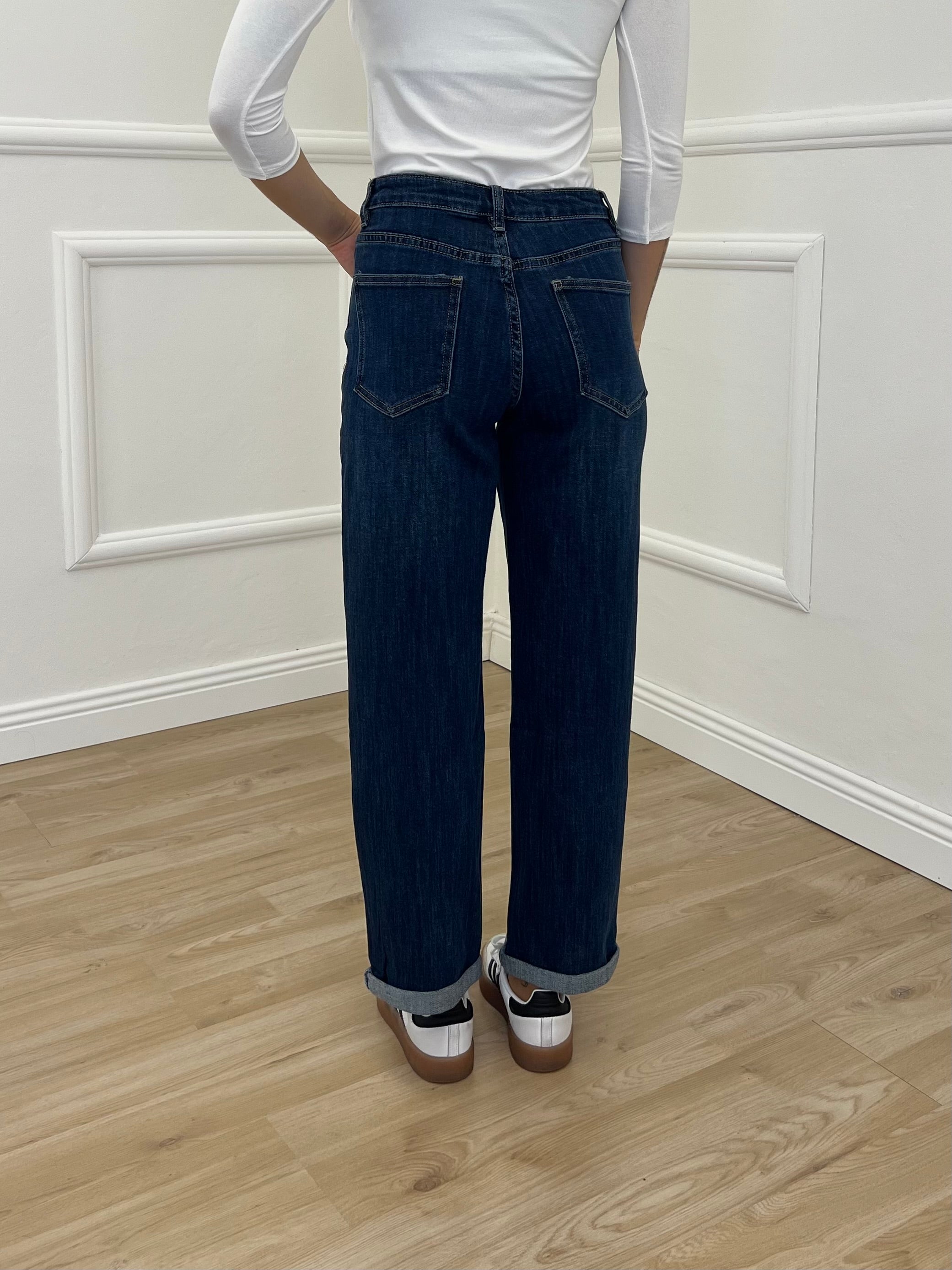 Jeans Mom Fit 9316 Blu