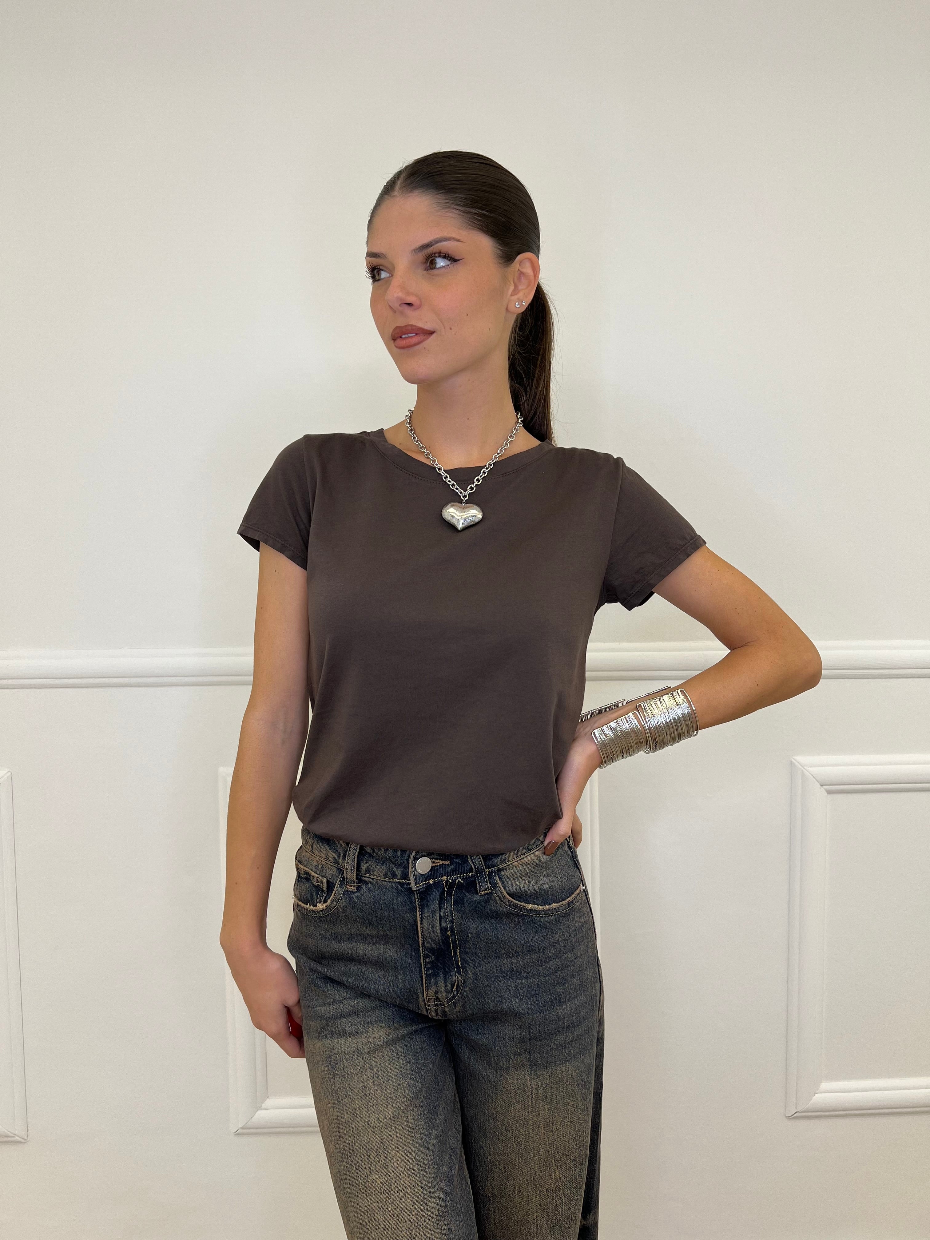 T-shirt Basic V0550 Moro