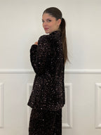 Giacca Ciniglia Paillettes 2466 Moro