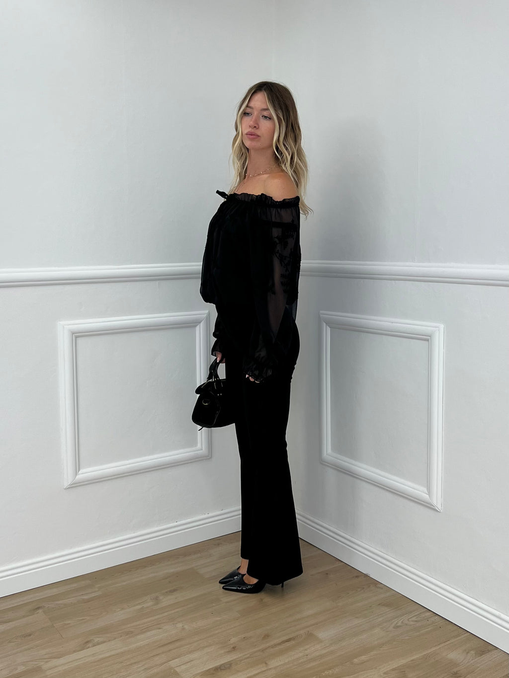 Pantalone Flare Punto Milano 34115 Nero